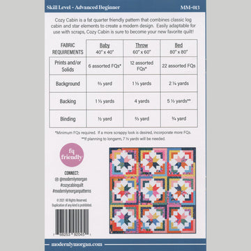 Cozy Cabin Quilt Pattern