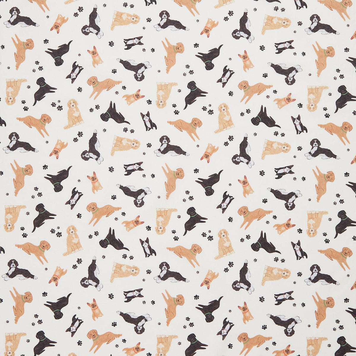 Homebodies - Tossed Dogs Cream Yardage