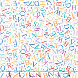 Amazing Alphabet - Letters White Yardage