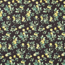 Lemon Zest - Citrus Grove Black Yardage