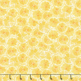Lemon Zest - Slices Yellow Yardage