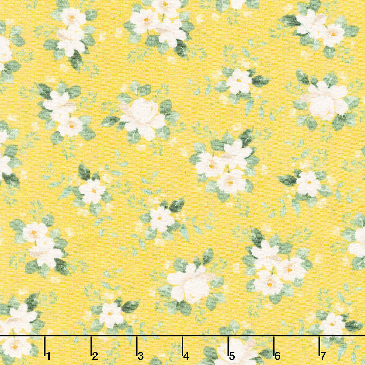 Lemon Zest - Floral Yellow Yardage