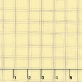 Lemon Zest - Plaid Light Yellow Yardage