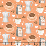 Perfect Blend - Coffee Shop Light Rust Yardage
