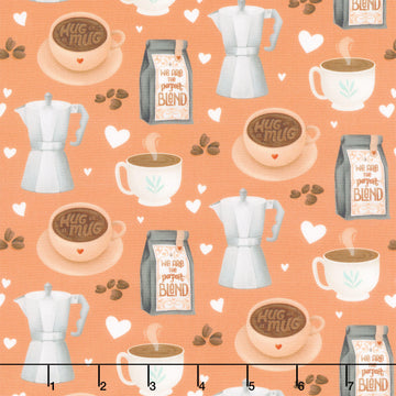 Perfect Blend - Coffee Shop Light Rust Yardage