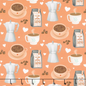 Perfect Blend - Coffee Shop Light Rust Yardage