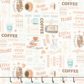 Perfect Blend - Words Cream Yardage