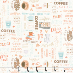 Perfect Blend - Words Cream Yardage
