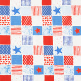 Americana - Patchwork Multi Color Digitally Printed Yardage