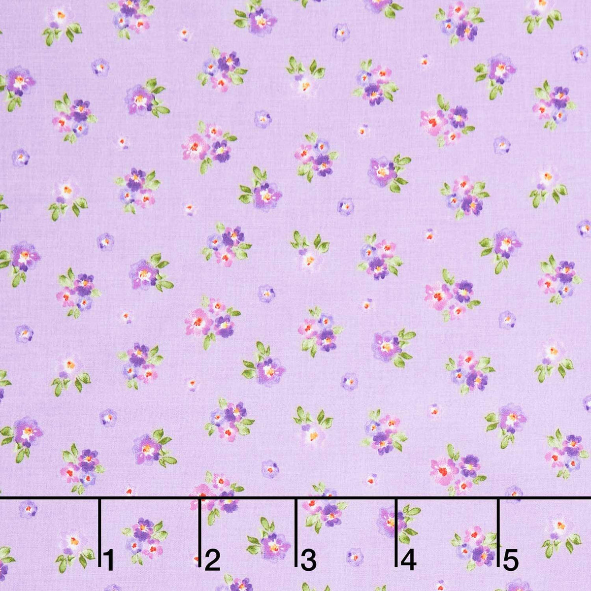 Chateau En Fleur - Ditsy Light Purple Yardage