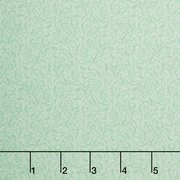 Chateau En Fleur - Tonal Scroll Light Green Yardage