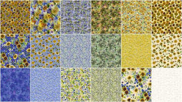 Sunflower Song Digitally Printed 10" Squares