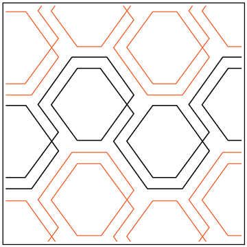 Diagonal Plaid Hexies