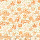 Secret Garden - Spring Floral White Yardage
