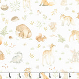 ABC's of Love - Enchanted Woods White Yardage