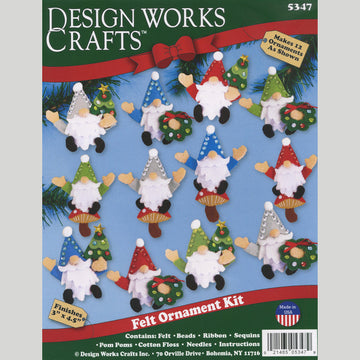 Gnomes Felt Ornaments Kit
