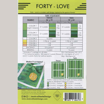 Forty-Love Quilt Pattern