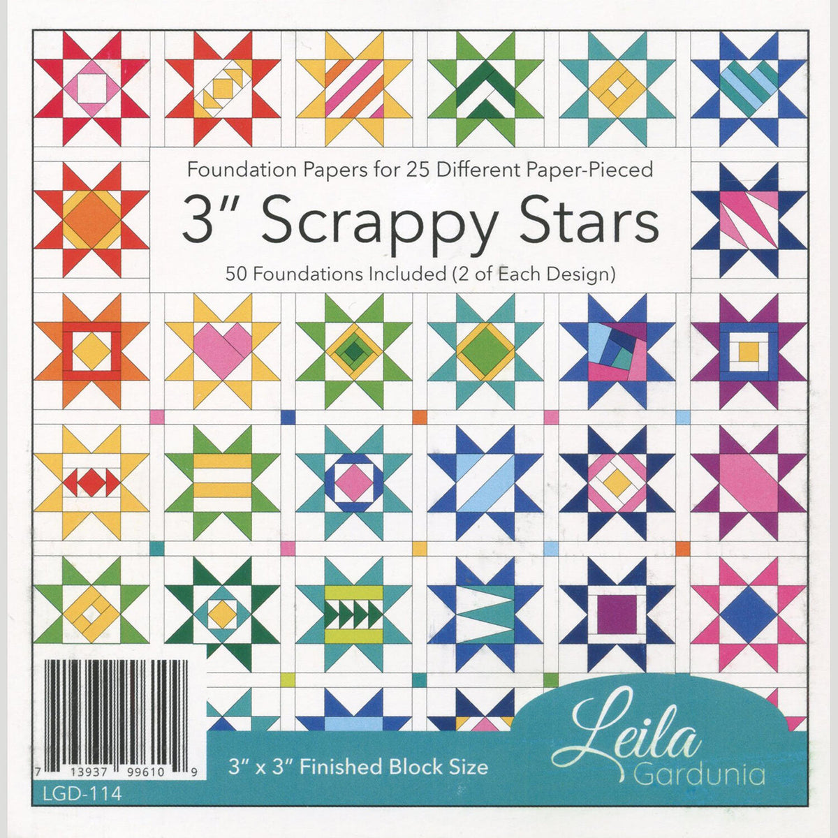 3" Scrappy Star Foundation Paper-Piecing Pad