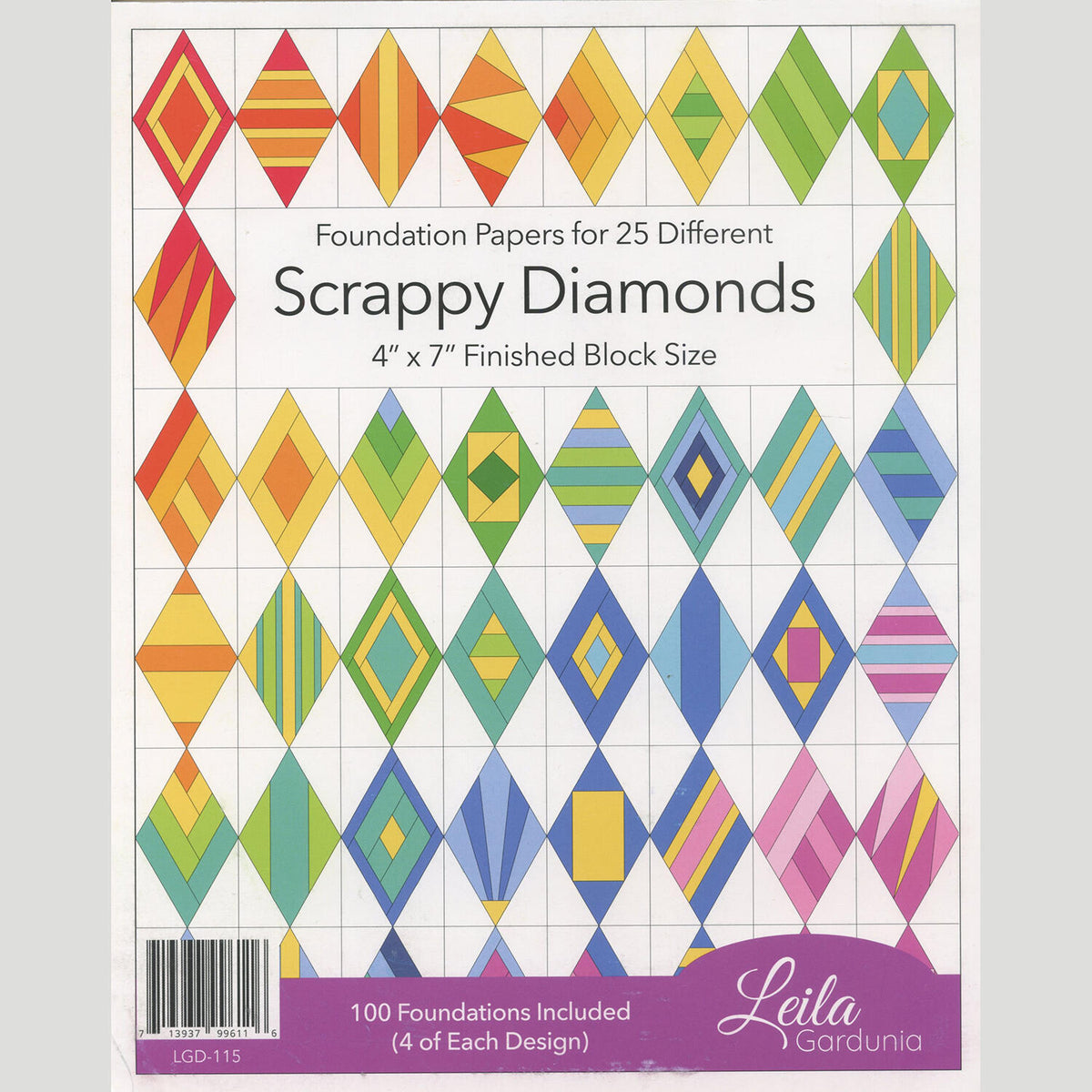 Scrappy Diamonds Foundation Paper-Piecing Pad