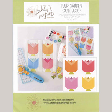 Tulip Garden FPP Quilt Block Pattern