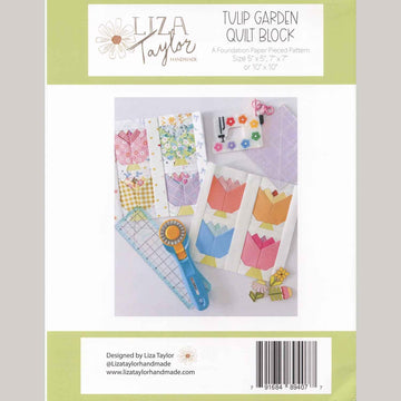 Tulip Garden FPP Quilt Block Pattern