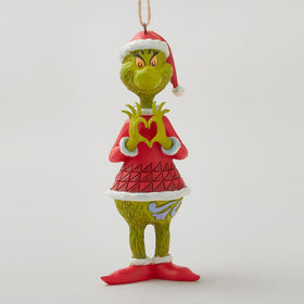 Jim Shore Dr. Seuss Grinch with Heart Hands Ornament