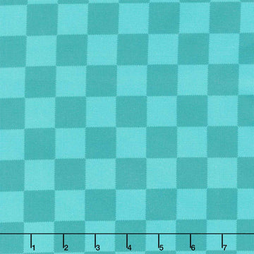 Bits and Bobs - Squares Teal Yardage