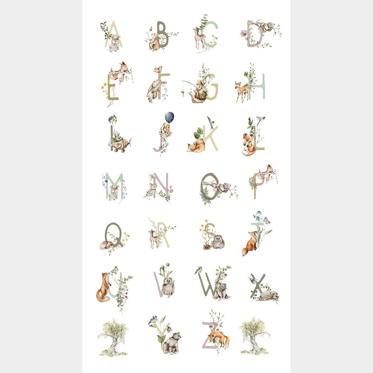 Story Book - Animals Alphabet White Panel