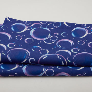 Bubble Blast - Bubbles Navy 108" Wide 3 Yard Cut