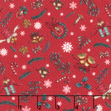 Gifts of Gratitude - Allover Elements Red Yardage