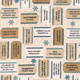 Gifts of Gratitude - Gratitude Tags Cream Yardage