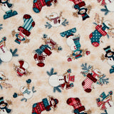 Gifts of Gratitude - Snowmen Toss Tan Yardage