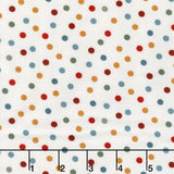 Nordic Holiday Village - Dots Cream Multi Yardage