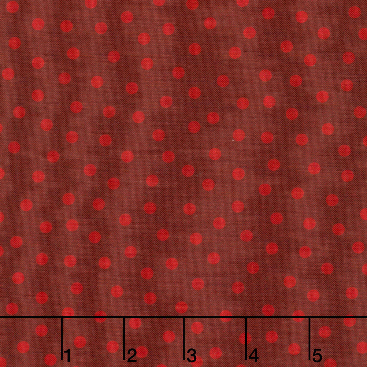 Nordic Holiday Village - Dots Red on Red Yardage