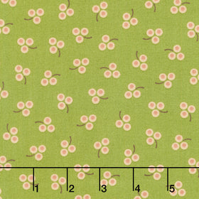 Harvest Thyme - Berry Bliss Sage Green Yardage