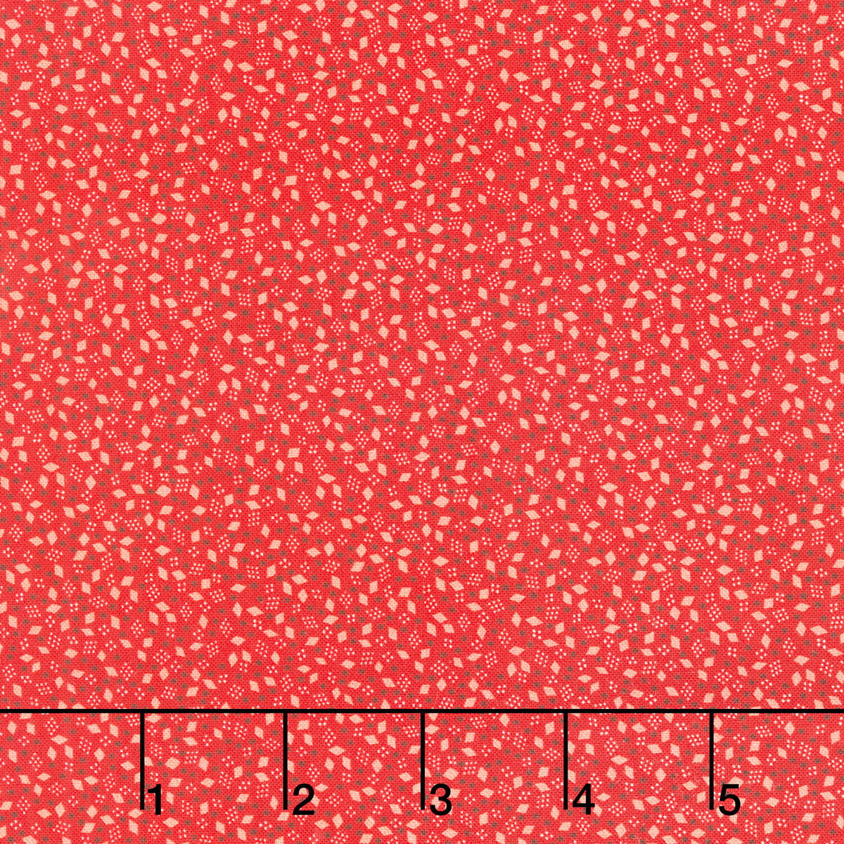 Sweet Christmas - Christmas Confetti Toss Red Digitally Printed Yardage