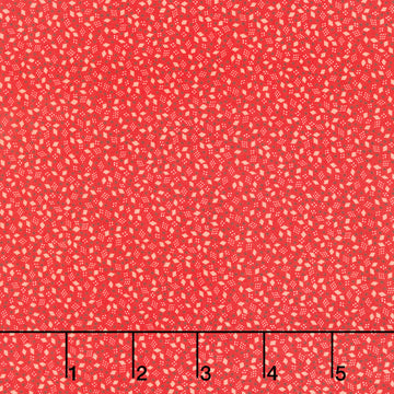 Sweet Christmas - Christmas Confetti Toss Red Digitally Printed Yardage
