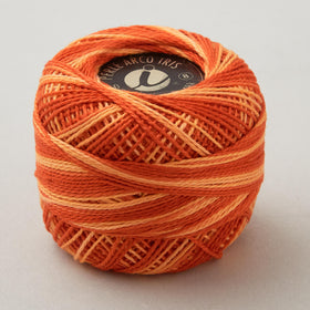 Missouri Star #8 Variegated Perle Cotton 10 Gram Ball - Orange Zest (896)
