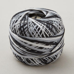 Missouri Star #8 Variegated Perle Cotton 10 Gram Ball - Steel (970)