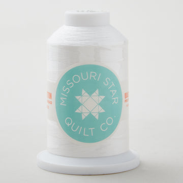 Missouri Star 50 WT Cotton King Spool Thread White