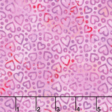 Urban Jungle II - Hearts Pink Yardage