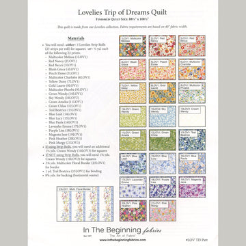 Lovelies Trip of Dreams Quilt Pattern