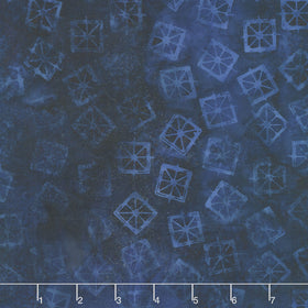 Garden Gate Batiks - Lantern Blue Navy Yardage