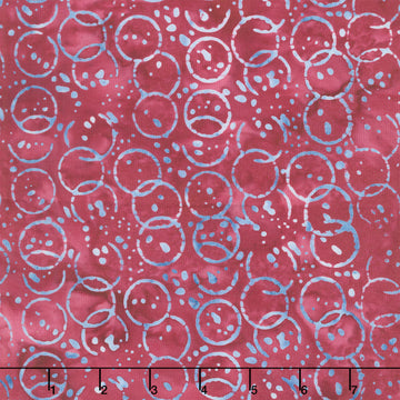 Missing You Batiks - Ink Splat Pink Pomegranate Yardage