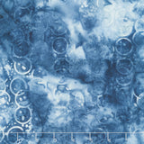 Missing You Batiks - Ink Splat Blue Denim Yardage