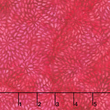 Autumn's Embrace Batiks - Ogee Petal Red Rust Yardage