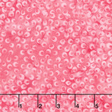 Posy Twist Batiks - Small Petals Pink Camelia Yardage
