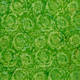 Springtime Bouquet Batiks - Large Floral Green Ivy Yardage