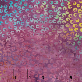 Springtime Bouquet Batiks - Small Petals Purple Heather Yardage