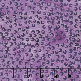 Springtime Bouquet Batiks - Small Petals Purple Urchin Yardage